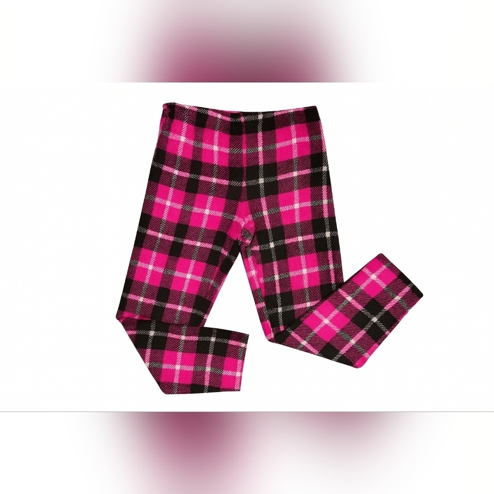 Women's Pink And Black Plaid Pajama Pants (M) - Picture 6 of 11